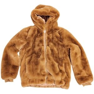 GAP Tan Faux Fur Jacket